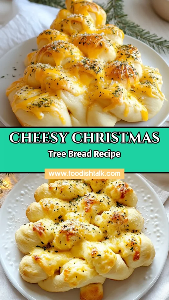 Looking for a show-stopping treat for your holiday table? Try this Cheesy Christmas Tree Bread! Perfect for festive appetizers for Christmas, this homemade bread with cheese is both delicious and eye-catching. Easy to make, this Christmas tree-shaped bread is sure to impress. Don't miss out on this delightful recipe—save it now and wow your guests! #CheesyChristmasTreeBread #HolidayBreadRecipes #FestiveAppetizers #HomemadeBreadWithCheese