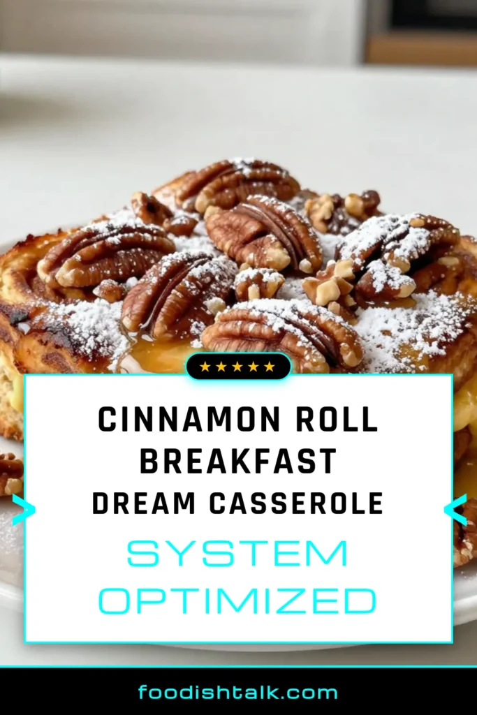 Indulge in this delicious Cinnamon Roll French Toast Casserole, the perfect Easy Cinnamon Roll Breakfast for lazy weekends! This Make Ahead Breakfast Casserole combines flaky cinnamon rolls with a creamy egg mixture for a mouthwatering treat. Simply bake and enjoy! Perfect for sharing with family. Try this Baked Cinnamon Roll French Toast today and impress your guests! Save this recipe for your brunch menu! #CinnamonRollCasserole #BreakfastIdeas #EasyRecipes #BrunchFavorites