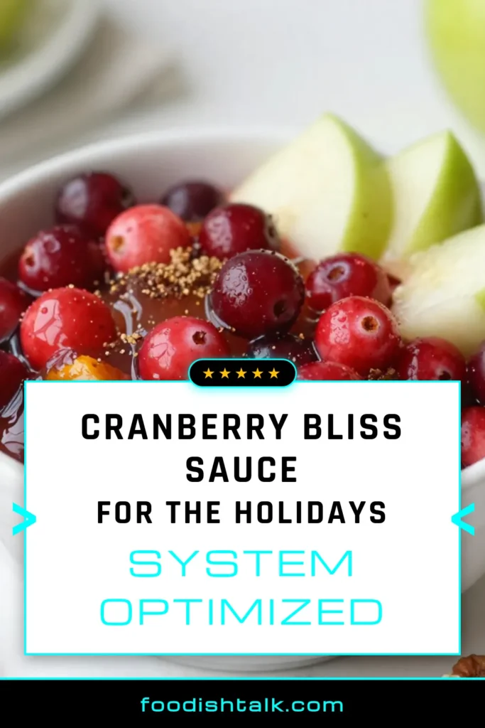 Elevate your holiday feast with this delightful Homemade Cranberry Sauce! This Festive Cranberry Sauce Recipe features a unique blend of fresh cranberries, zesty orange, and a hint of cinnamon, making every bite unforgettable. Perfect for any occasion, our Cranberry Bliss Sauce will impress your guests. Don't miss out on this easy recipe—save it now for a beautiful Holiday Cranberry Sauce that everyone will love! #CranberrySauce #HolidayRecipes #HomemadeSauce #FestiveFlavors