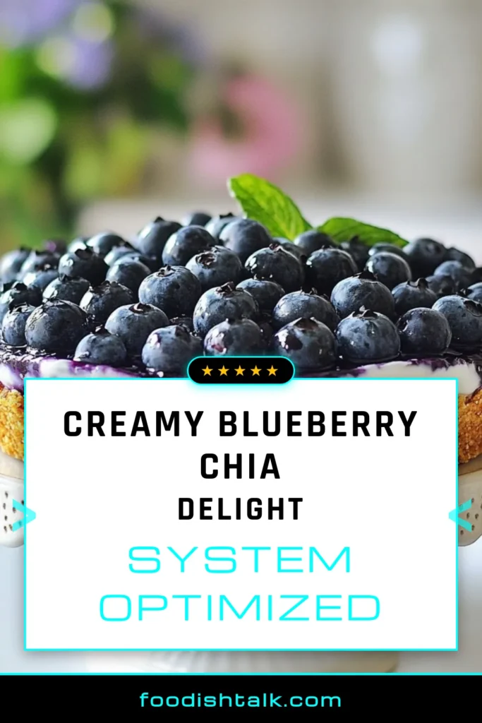 Looking for a delightful treat? Try this No-Bake Blueberry Chia Pie! It’s an easy blueberry dessert recipe that’s healthy and delicious. This vegan blueberry dessert is made with fresh blueberries and chia seeds, ensuring a nutritious and satisfying experience. Plus, it's gluten-free! Perfect for any occasion, this refreshing pie is a must-try. Save it for your dessert ideas today! #NoBakeDessert #HealthyDesserts #GlutenFree #VeganRecipes