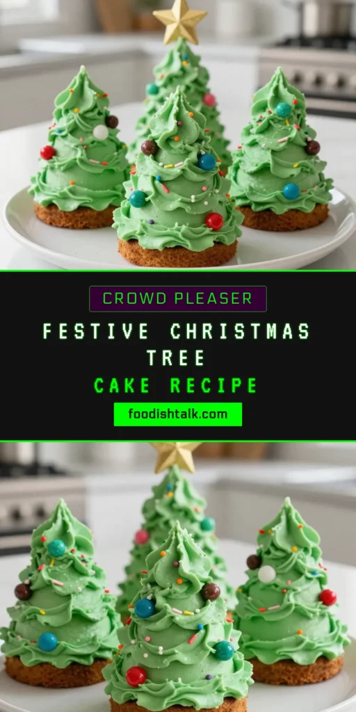 Create a holiday masterpiece with this delicious Christmas Tree Sheet Cake! This sheet cake recipe features moist layers frosted with a creamy buttercream frosting recipe, perfect for your festive dessert ideas. Decorate it with colorful sprinkles and edible ornaments to wow your guests this season. Don’t miss out—save this recipe for your holiday baking! #ChristmasTreeCake #SheetCakeRecipe #HolidayDessert #ButtercreamFrosting