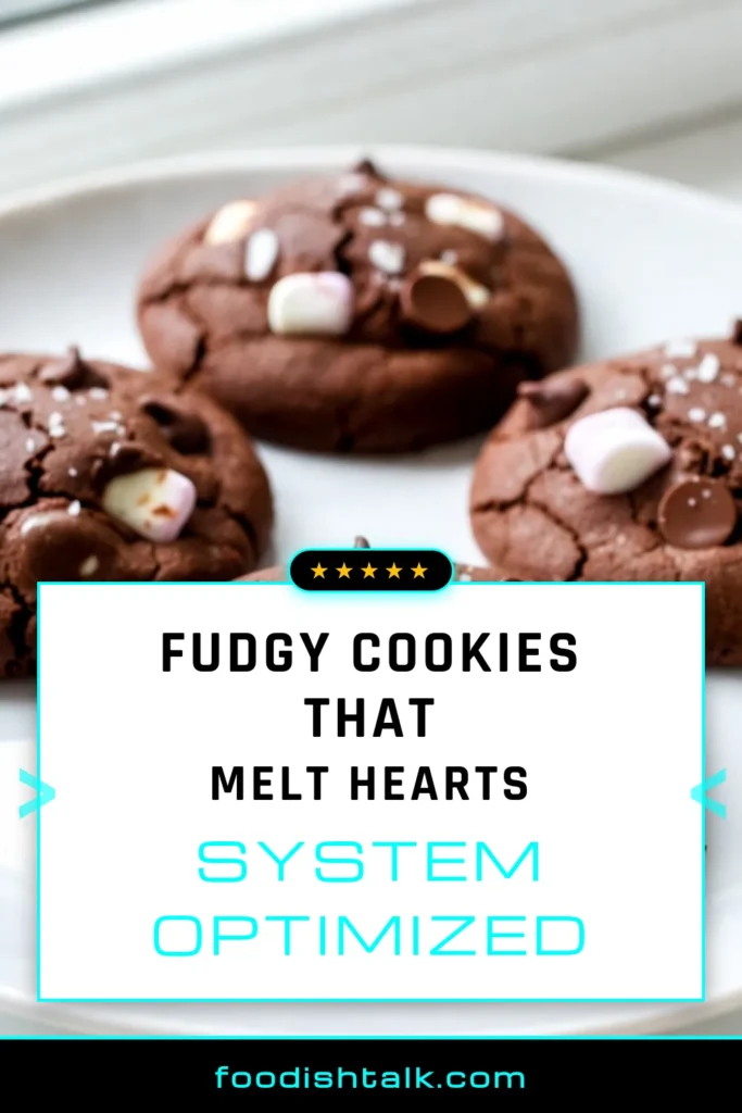 Indulge in these Soft Fudgy Hot Chocolate Cookies, the ultimate fudgy cookie recipe you’ve been craving! Made with rich cocoa powder, these chocolate chip cookies are irresistibly soft and packed with chocolate chips and marshmallows. Perfect for baking with cocoa powder, this easy cookie recipe will become a family favorite. Try it today and share the joy! Save this recipe for your next baking adventure! #HotChocolateCookies #FudgyCookieRecipe #BakingWithCocoaPowder #ChocolateChipCookies