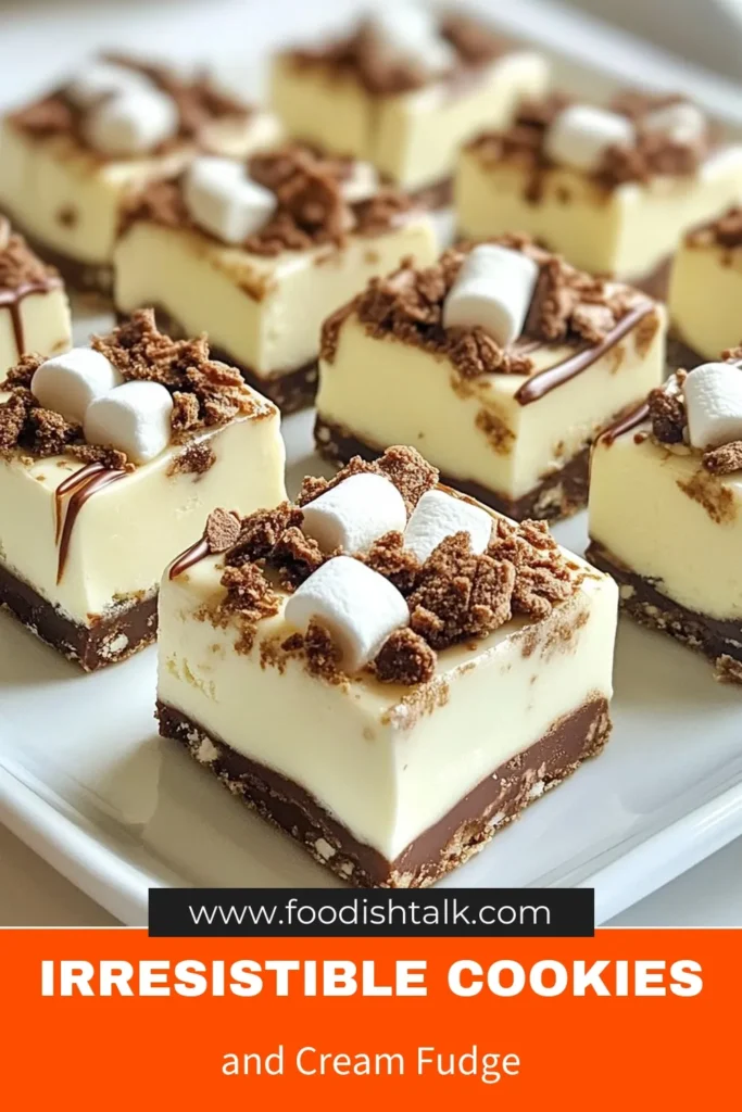 Indulge in this irresistible Cookies and Cream Fudge, the ultimate easy fudge recipe that’s a no-bake cookie dessert dream! Made with creamy white chocolate, sweetened condensed milk, and crunchy Oreo cookie fudge, this treat is perfect for any occasion. Ready in just 15 minutes plus chill time, your friends and family will love this delightful, decadent snack. Try it today and make your desserts unforgettable! #CookiesAndCreamFudge #EasyFudgeRecipe #NoBakeDessert #OreoFudge