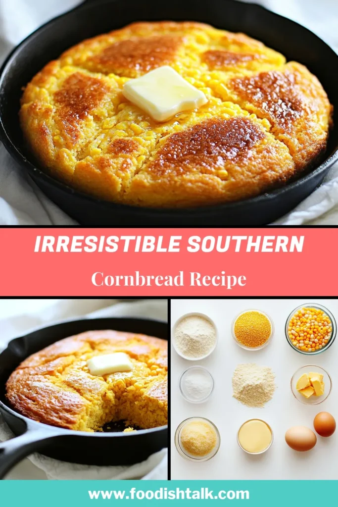 Discover the best Southern cornbread recipe that’s sure to delight your taste buds! This sweet cornbread from scratch features corn kernels for added flavor and texture. Perfect for any occasion, learn how to make cornbread easily with this step-by-step guide. Enjoy warm squares that are golden brown and simply irresistible. Save and share this easy cornbread recipe today! #SouthernCornbread #CornbreadRecipe #HomemadeRecipes #BakingTips