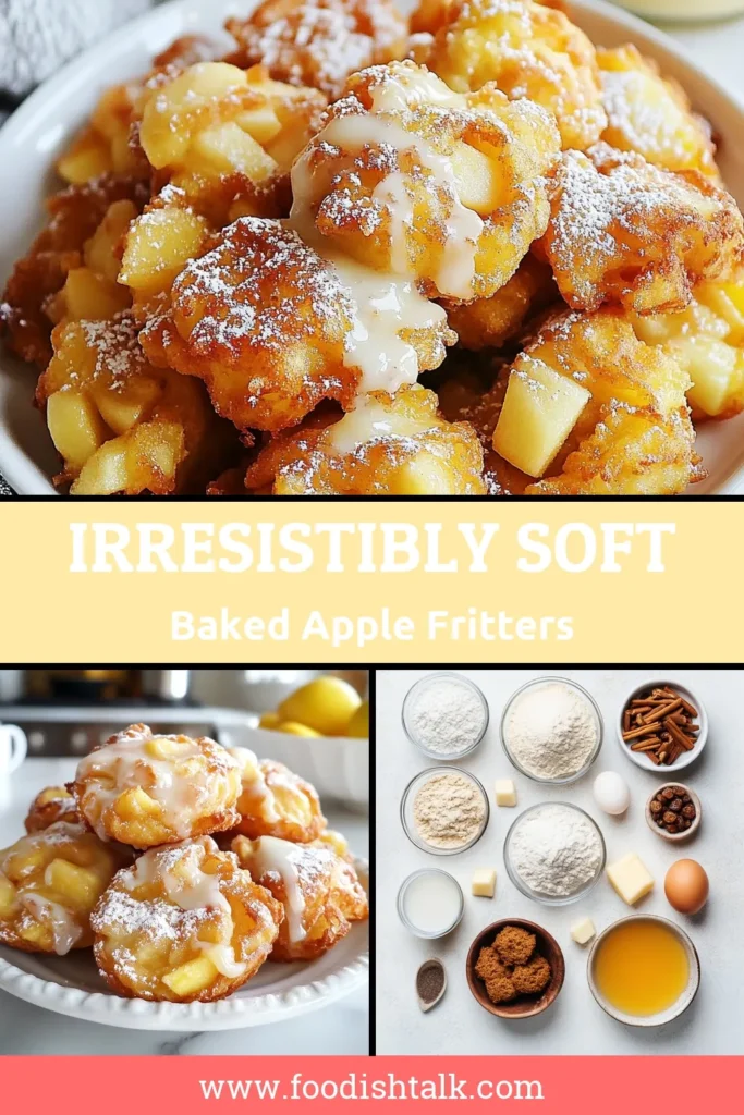 Savor the delightful flavors of homemade baked apple fritters with this easy apple fritter recipe. These cinnamon apple fritters are perfectly spiced and topped with a sweet glaze, making them a must-try treat! Ideal for breakfast or a sweet snack, these baked apple fritters are simple to prepare and irresistibly delicious. Click for the full recipe and enjoy these glazed apple fritters today! #AppleFritters #BakingRecipes #HomemadeTreats #FallBaking