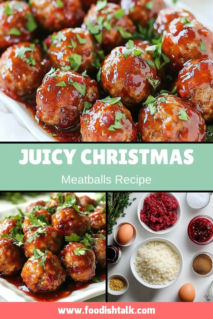 Looking for an amazing Christmas meatball recipe to impress your guests? Try these delectable cranberry meatballs! Perfectly seasoned and glazed with a sweet cranberry sauce, they make the ultimate holiday appetizers. Easy meatball recipes like this one are ideal for festive party food that everyone will love. Save this recipe for your next gathering and enjoy a delicious twist on tradition! #ChristmasMeatball #CranberryMeatballs #HolidayAppetizers #FestivePartyFood