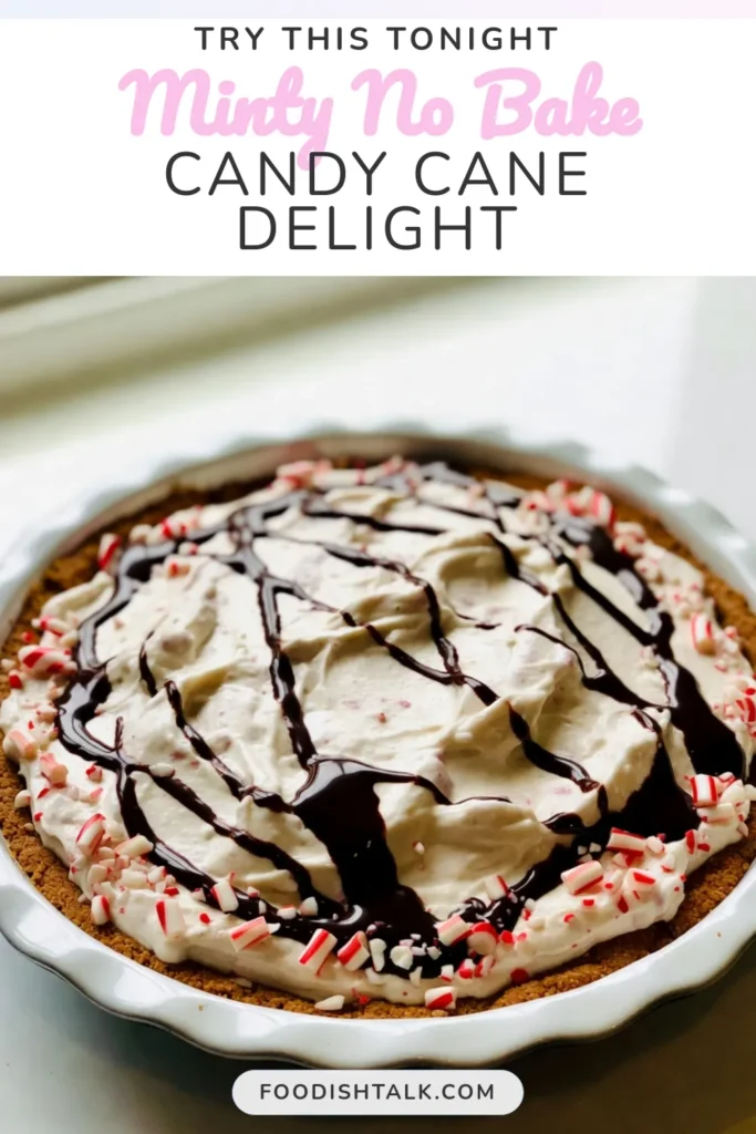 Indulge in the festive flavors of this no-bake candy cane pie, the perfect easy holiday dessert recipe! This delightful peppermint cream cheese pie blends creamy goodness with a hint of crushed candy cane for a stunning presentation. Simple to make and a crowd-pleaser, this festive no-bake pie will become a holiday favorite. Treat yourself and your loved ones to this crushed candy cane dessert! Save this recipe now! #NoBakeCandyCanePie #HolidayDesserts #PeppermintPie #FestiveTreats