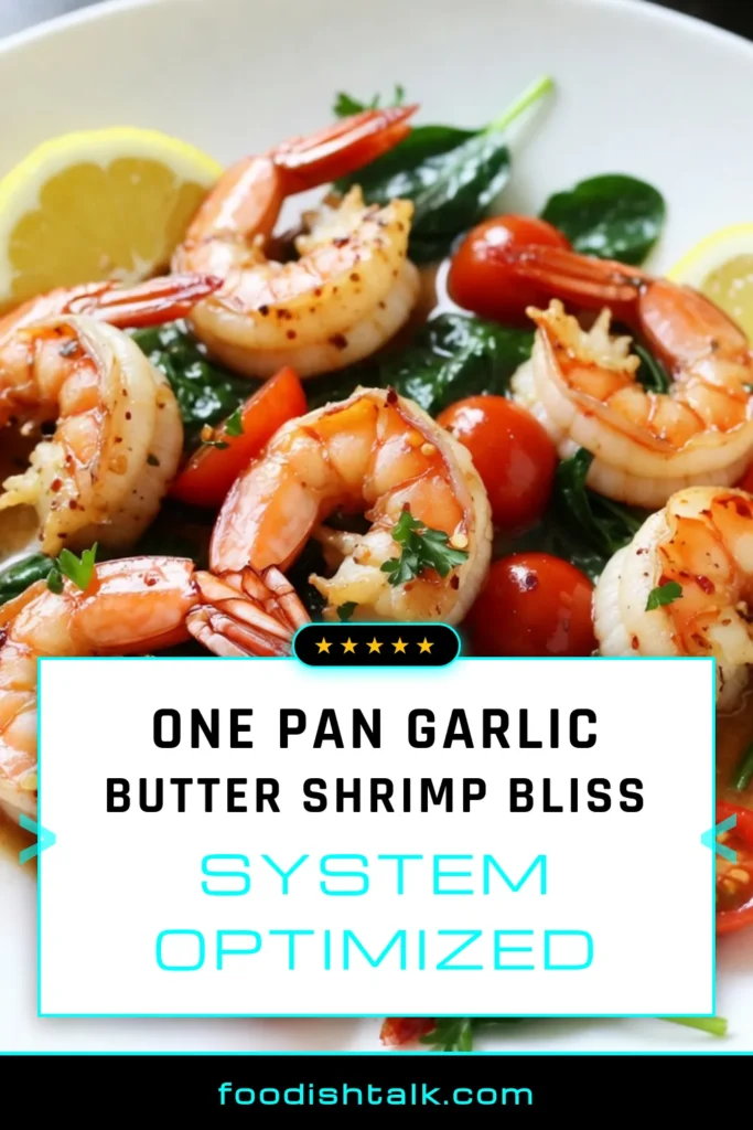 Discover the ultimate One-Pan Garlic Butter Shrimp recipe that's perfect for a quick weeknight meal! This Garlic Butter Shrimp Recipe combines succulent shrimp with fresh vegetables in a flavorful garlic butter sauce, making it an effortless Shrimp Skillet Dinner. In just 20 minutes, you can whip up this Easy Shrimp Recipe that will impress your family and friends. Try this Quick Shrimp Dish today and elevate your dinner game! Save this recipe for later! #ShrimpDinner #GarlicButterShrimp #EasyRecipes #QuickMeals