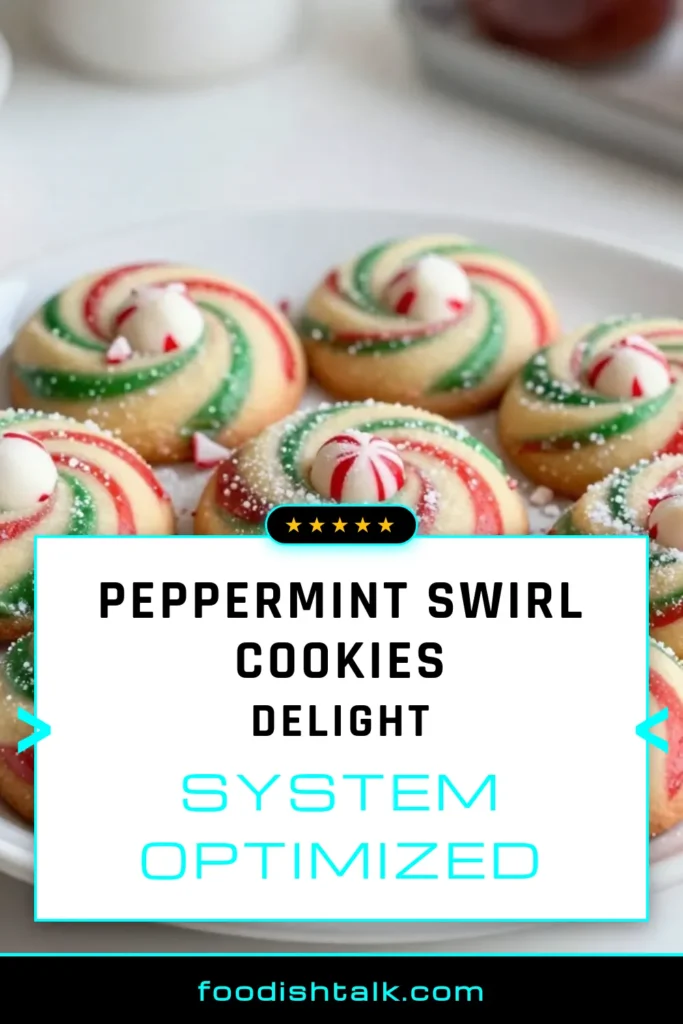 Get into the holiday spirit with these delightful peppermint swirl cookies! This easy cookie recipe combines buttery dough with festive peppermint treats for a perfect Christmas baking recipe. With vibrant red and green swirls, these peppermint swirl cookies are not only tasty but visually stunning for your holiday gatherings. Bake a batch and spread the cheer! Save this holiday cookie recipe for your next celebration! #PeppermintSwirlCookies #ChristmasBaking #FestiveTreats #EasyCookieRecipe