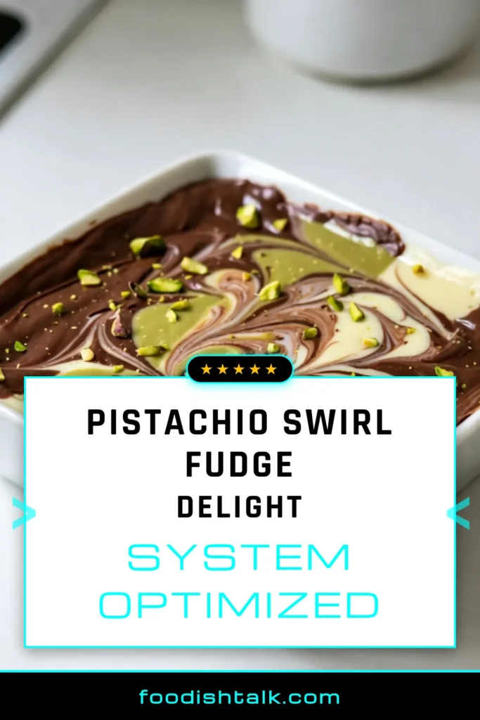 Indulge in this delicious pistachio fudge recipe that's perfect for any occasion! This swirl fudge sweets combines smooth chocolate with crunchy pistachios for a delightful chocolate pistachio dessert. Easy fudge with nuts is always a hit, and this homemade fudge recipe is no exception. Give it a try and wow your friends and family! Don't forget to save this recipe for a sweet treat later! #PistachioFudge #FudgeRecipes #DessertIdeas #HomemadeSweets