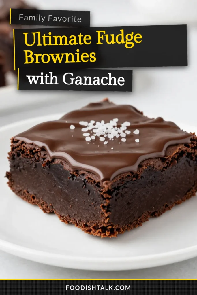 Indulge in this decadent brownie fudge with a rich chocolate ganache that will satisfy your sweet cravings! This easy brownie recipe features homemade brownies loaded with chocolate chips and topped with a smooth chocolate ganache. Perfect for any occasion, these rich chocolate brownies are sure to impress. Try making them today and elevate your dessert game! Save this recipe for later! #BrownieFudge #ChocolateGanache #EasyBrownies #HomemadeBrownies