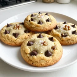 - 1 cup all-purpose flour - 1/2 teaspoon baking soda - 1/4 teaspoon salt - 1/2 cup unsalted butter, softened - 1/4 cup cream cheese, softened - 1/2 cup brown sugar, packed - 1/4 cup granulated sugar - 1 teaspoon vanilla extract - 1 large egg - 1 cup semi-sweet chocolate chips - 1/2 cup chopped walnuts (optional) When you gather your ingredients, focus on quality. Use fresh cream cheese and good chocolate chips. Each element contributes to the cookie's flavor and texture. Start with 1 cup of all-purpose flour. This forms the base of your cookies. Next, grab 1/2 teaspoon of baking soda. This adds lift. Then, you'll need 1/4 teaspoon of salt, which enhances all the flavors. The *richness* comes from 1/2 cup of softened unsalted butter and 1/4 cup of softened cream cheese. Both help give the cookies a soft texture. You will also need 1/2 cup of packed brown sugar and 1/4 cup of granulated sugar. The brown sugar adds moisture and a hint of caramel flavor. Next, don't forget 1 teaspoon of vanilla extract. It adds warmth and depth. You will need 1 large egg to bind everything together. For the best part, use 1 cup of semi-sweet chocolate chips. They melt perfectly and add sweetness. If you like, add 1/2 cup of chopped walnuts for crunch. Make sure you have all these ingredients ready. This step makes cooking easy and fun! {{ingredient_image_1}} - Preheat your oven to 350°F (175°C). - Prepare a baking sheet with parchment paper. First, you want to set the stage for baking. Preheating the oven helps your cookies bake evenly. Lining the baking sheet with parchment paper makes it easy to lift the cookies off later. - Combine flour, baking soda, and salt. In a small bowl, mix the flour, baking soda, and salt. This step is key. It helps the cookies rise and adds flavor. Make sure it is well blended. - Beat butter and cream cheese until smooth. - Add sugars and combine. Next, take a large bowl. Beat the softened butter and cream cheese together until smooth. This mixture should look creamy and fluffy. Then, add the brown sugar and granulated sugar. Beat again until it is well mixed. This step adds sweetness and moisture to your cookies. - Incorporate egg and vanilla. - Gradually add dry mixture and mix gently. Now, it’s time for the egg and vanilla. Mix these into your creamy blend. This adds richness and flavor. Then, slowly add your flour mixture. Stir gently to combine. Be careful not to overmix. We want soft cookies, not tough ones. - Fold in chocolate chips and walnuts. - Drop dough onto prepared baking sheet. - Bake for 10-12 minutes, cool on wire rack. Finally, fold in the chocolate chips and walnuts, if using. Use a cookie scoop or spoon to drop dough onto your baking sheet. Leave space between each cookie for spreading. Bake in your preheated oven for 10 to 12 minutes. Keep an eye on the edges; they should turn lightly golden. Let the cookies cool on the baking sheet for about five minutes, then move them to a wire rack. Now, you can enjoy your soft batch cream cheese chocolate chip cookies! To get the best soft batch cookies, you need to beat the butter and cream cheese well. This step makes your cookies soft and creamy. Make sure to mix until they are smooth and fluffy. When you add the dry ingredients, mix just enough. Overmixing will make your cookies tough. You want them soft and chewy. Quality matters when it comes to chocolate chips. Use semi-sweet or dark chocolate chips for a rich taste. A touch of sea salt on top before baking adds a nice contrast. It makes the sweetness pop and gives your cookies a gourmet touch. How you serve your cookies can make a big difference. Place them on a decorative platter to make them look special. For an extra treat, serve them with a glass of cold milk. This classic combo is always a winner and will impress your guests. Pro Tips Chill the Dough: For an even softer texture, chill the cookie dough for 30 minutes before baking. This helps the cookies maintain their shape and enhances the flavors. Use Room Temperature Ingredients: Ensure that your butter and cream cheese are at room temperature before mixing. This allows for better incorporation and a smoother dough. Don’t Overbake: Keep an eye on the cookies while baking. They should be slightly underbaked when you take them out of the oven to achieve that soft, chewy texture. Experiment with Add-ins: Feel free to customize your cookies by adding different mix-ins like dried fruit, peanut butter chips, or even a sprinkle of cinnamon for extra flavor! {{image_2}} You can change the flavor of these cookies easily. Try swapping the chocolate chips for white chocolate or butterscotch chips. Both options give a nice twist. You can also add spices like cinnamon or nutmeg. These spices can bring warmth and depth to the cookie. They add a cozy feel that makes each bite special. If you need to make these cookies gluten-free, use a gluten-free flour blend. Many blends work well and keep the cookies soft. You can also make them dairy-free. Substitute cream cheese and butter with dairy-free options. Look for vegan butter and cream cheese to keep it tasty. Adding mix-ins can take your cookies to the next level. Dried fruits like cranberries or raisins add a sweet and chewy surprise. Nuts are another fun addition. You can use walnuts, pecans, or even almonds. Each nut brings its own flavor and crunch. Feel free to get creative and mix different ingredients based on your taste! To keep your soft batch cream cheese chocolate chip cookies fresh, store them in an airtight container. This helps them stay soft and chewy. You can keep them at room temperature for up to a week. If you want them to last longer, put them in the fridge. Just remember, chilled cookies may be a bit firmer. You can also freeze the cookie dough for later use. Just scoop the dough onto a baking sheet. Freeze the scoops until firm, then transfer them to a zip-top bag. This lets you bake fresh cookies anytime you want. For baked cookies, let them cool completely. Then, place them in an airtight container and freeze. They can stay fresh for up to three months. At room temperature, these cookies last about a week. They stay soft and tasty, making them perfect for snacking. If you freeze the dough, you can bake them fresh for a month or two. Baked cookies are best enjoyed within three months in the freezer. The cream cheese in this recipe is key. It adds moisture and richness. Cream cheese keeps the cookies soft and chewy. It gives them a unique flavor that sets them apart. Using cream cheese also helps the cookies stay fresh longer. This makes them a perfect treat for any time. Yes, you can change the sugar amounts if you like. Reducing sugar makes the cookies less sweet. This change can also alter the texture. Less sugar can make them denser. If you add more sugar, the cookies might be sweeter and softer. It is all about finding what you prefer. Absolutely! These cookies freeze very well. To freeze them, let them cool completely. Place them in an airtight container or a freezer bag. You can freeze baked cookies for up to three months. To thaw, just leave them at room temperature. You can also warm them in the oven for a few minutes. Look for the edges to be lightly golden. The centers should still look soft and slightly underbaked. This means they will firm up as they cool. Baking for 10 to 12 minutes usually gets the right result. Keep an eye on them, as ovens can vary. Yes, substitutions can work well. You can use plain yogurt instead of cream cheese. This will change the taste but keep the cookies soft. If you want to avoid dairy, try a dairy-free cream cheese. You can also swap semi-sweet chocolate chips for milk chocolate or dark chocolate. Just make sure to adjust for sweetness. We covered how to make delicious cookies using simple ingredients. Remember to cream the butter and cream cheese well for the best texture. Don’t forget the tips for flavor and storage! Customize these cookies with your favorite mix-ins. Enjoy your tasty treats fresh or frozen. Baking is fun and rewarding! Explore different flavors to keep things exciting. Each batch can be unique. Dive into your baking adventure with confidence and creativity!