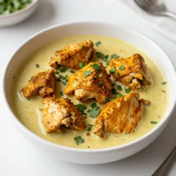 For this Chicken Tikka Masala, you will need: - 1.5 lbs boneless, skinless chicken thighs, cubed - 1 cup plain Greek yogurt - 3 tablespoons vegetable oil - 1 medium onion, finely chopped - 4 cloves garlic, minced - 1 tablespoon fresh ginger, minced - 1 can (14 oz) crushed tomatoes - 1 cup coconut milk These ingredients are key to a rich and creamy dish. The chicken thighs stay juicy and tender, while the Greek yogurt adds a nice tang. The spices bring life to the dish. You will need: - 2 tablespoons garam masala - 1 tablespoon ground cumin - 1 tablespoon ground coriander - 1 teaspoon turmeric - 1 teaspoon cayenne pepper - 1 teaspoon salt Each spice adds its own flavor. Garam masala is warm and fragrant. Cumin and coriander give a deep taste, while turmeric adds color. Cayenne pepper can spice things up, so adjust to your taste. Finishing touches make a meal special. You might want: - Fresh cilantro, chopped for garnish Cilantro adds a burst of color and freshness. It brightens the dish and enhances the flavors. Feel free to add a squeeze of lime for extra zest! {{ingredient_image_1}} First, take a large bowl. Add 1.5 pounds of cubed chicken thighs. Next, mix in 1 cup of plain Greek yogurt. Then, add 2 tablespoons of garam masala, 1 tablespoon of ground cumin, and 1 tablespoon of ground coriander. Sprinkle in 1 teaspoon of turmeric and 1 teaspoon of cayenne pepper. Finally, add 1 teaspoon of salt. Stir well to coat the chicken. Let it marinate for at least 30 minutes. If you have time, refrigerate it for 2 hours for more flavor. Now, turn on the Instant Pot. Select the sauté function and add 3 tablespoons of vegetable oil. Once the oil is hot, toss in 1 finely chopped medium onion. Sauté for 3-4 minutes until the onion is soft and clear. Next, add 4 minced cloves of garlic and 1 tablespoon of fresh minced ginger. Sauté for another 30 seconds. The smell should be amazing! After that, add the marinated chicken to the pot. Stir it for about 5 minutes until it starts to brown. Pour in 1 can of crushed tomatoes and mix everything together. Be sure to scrape the bottom of the pot to avoid burning. Now, close the lid and check that the vent is set to sealing. Select the Manual or Pressure Cook function and set the timer for 10 minutes. When the timer goes off, let it release pressure naturally for 10 minutes. After that, carefully switch to a quick release for any extra pressure. Open the lid and stir in 1 cup of coconut milk until the sauce is smooth. Turn the sauté function back on and let it simmer for 5-7 minutes. This will let the sauce thicken. Taste it and adjust the seasoning if needed. Finally, garnish with fresh chopped cilantro before serving. Enjoy your meal! To make the best Chicken Tikka Masala, start with the marinade. Use Greek yogurt as your base. It adds creaminess and helps tenderize the chicken. Mix the cubed chicken with yogurt and spices. The spices include garam masala, cumin, coriander, turmeric, cayenne pepper, and salt. Coat the chicken well and let it marinate for at least 30 minutes. For richer flavor, let it sit in the fridge for up to 2 hours. This step makes a big difference in taste. Spice levels can vary based on your taste. If you like it mild, cut down on cayenne pepper. You can also add more yogurt to balance the heat. For those who love spice, feel free to add more cayenne or even some chopped green chilies. Always taste as you go. Adjusting spice levels lets you create a dish that suits your palate perfectly. To get a rich, thick sauce, use coconut milk. Add it after cooking the chicken and tomatoes. This gives a nice creaminess to the dish. If you want it thicker, turn on the sauté function after adding the coconut milk. Let it simmer for 5 to 7 minutes. Stir occasionally to prevent sticking. This will help reduce the sauce and intensify the flavors. Pro Tips Marination Time: Allowing the chicken to marinate for at least 2 hours enhances the flavor, making the dish richer and more aromatic. Instant Pot Sauté: Ensure the pot is hot before adding the oil. This helps to sear the chicken and develop a more complex flavor profile. Coconut Milk Addition: Stir in the coconut milk after cooking to maintain its richness and prevent curdling during pressure cooking. Garnishing Tips: Fresh cilantro not only adds a pop of color but also enhances the overall flavor. Consider adding a squeeze of lime for extra zest. {{image_2}} You can easily make this dish vegetarian. Swap the chicken for 1.5 lbs of firm tofu or chickpeas. Tofu takes on flavors well. Cut it into cubes and marinate just like chicken. If using chickpeas, rinse and drain a can of them. Cook them with the sauce directly. Both options create a hearty meal. Feel free to switch proteins based on your taste. You can use shrimp or fish. For shrimp, use about 1 lb of large, peeled shrimp. Add them in the last few minutes of cooking to avoid overcooking. If you prefer fish, choose firm white fish like cod or halibut. Cut it into chunks and add it after the pressure cooking. If you want to change the sauce, try a coconut curry base or a tomato basil sauce. For a coconut curry, use coconut milk, curry paste, and veggies. For tomato basil, simply replace the crushed tomatoes with tomato sauce and add fresh basil. Both options create a new twist on the classic dish. To keep your Chicken Tikka Masala fresh, place it in an airtight container. Make sure to cool the dish to room temperature first. Store it in the fridge for up to four days. This dish tastes even better the next day as the flavors meld. When you’re ready to eat, you can easily reheat it. Use the microwave for quick warming. Place the dish in a microwave-safe bowl, cover it, and heat for 2-3 minutes. Stir halfway through to ensure even heating. For stovetop reheating, use a pan over low heat. Stir often to prevent sticking. If you want to save some for later, freezing works great. Let the Chicken Tikka Masala cool completely. Transfer it to a freezer-safe container or bag. It can last in the freezer for up to three months. When you're ready to enjoy it, thaw it overnight in the fridge before reheating. Yes, you can skip the yogurt. Use coconut milk instead. This will keep it creamy. However, the yogurt adds tang and richness. If you want an alternative, try sour cream. Just add it at the end, so it doesn’t curdle. To get the best taste, marinate the chicken well. Let it sit for at least 30 minutes. For deeper flavor, refrigerate it for up to 2 hours. Use fresh spices instead of old ones. Fresh spices have more aroma and taste. Sauté your aromatics like garlic and onion until soft. This builds a strong base. Yes, you can use frozen chicken. However, it will take longer to cook. Increase the pressure cooking time to about 15 minutes. Make sure to check the chicken's internal temperature after cooking. It should reach 165°F for safety. Always adjust your cooking time for frozen meat. This blog post explored Chicken Tikka Masala in depth. We covered key ingredients, spices, and garnishes. I shared step-by-step cooking instructions and helpful tips to enhance your dish. We also discussed tasty variations, including vegetarian options and sauces. Lastly, I provided storage tips for leftovers. Remember, with practice, you can make this classic dish your own. Enjoy cooking, and don't hesitate to experiment with flavors!